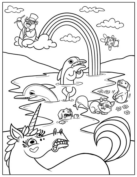 Free Printable Rainbow Coloring Pages For Kids