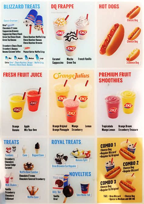 Dairy Queen Menu Printable Printable Word Searches