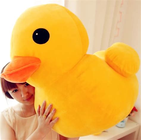2870cm Huge Stuffed Animal Rubber Duck Plush Soft Toys Cute Pillow