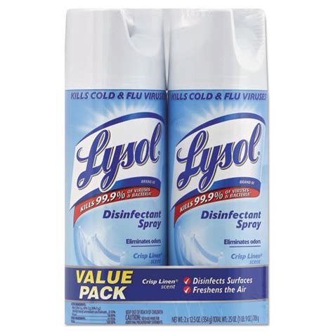 Don't spray a cleaning agent directly on your computer's surface. LYSOL® Brand Disinfectant Spray, Crisp Linen, 12.5 oz ...
