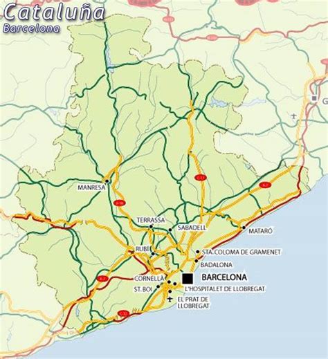 Mapa Barcelona Mapa De Barcelona Barcelona Mapa Mapa Provincia