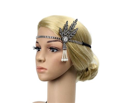 Great Gatsby Headband Gatsby Art Deco Style Wedding Hair Etsy