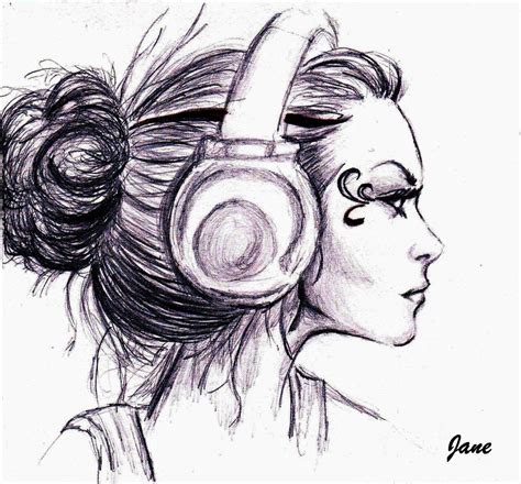 Images For Drawings Of Headphones Tumblr Drawings Cool Art
