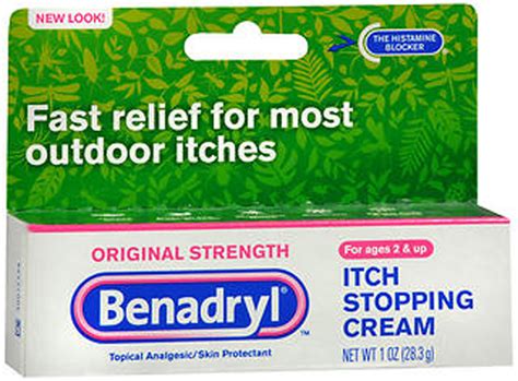 Benadryl Itch Stopping Cream Original Strength 1 Oz The Online