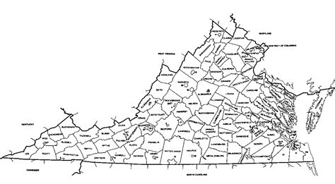 Virginia County Map World Map