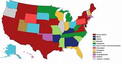 Religion Map States Governors United Maps Gov