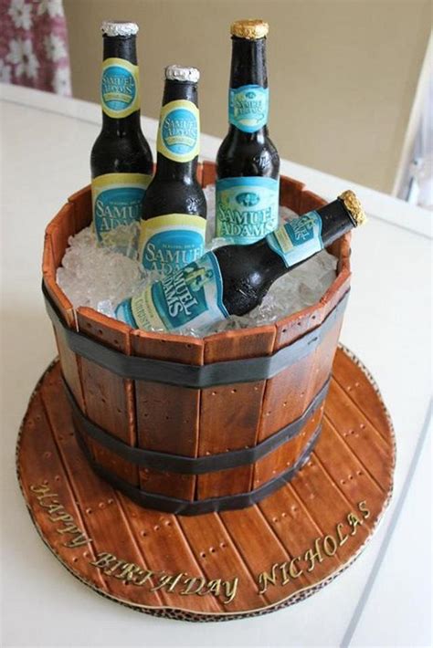 Beer Bucket Cake Cake By Maria Villanueva Cakesdecor