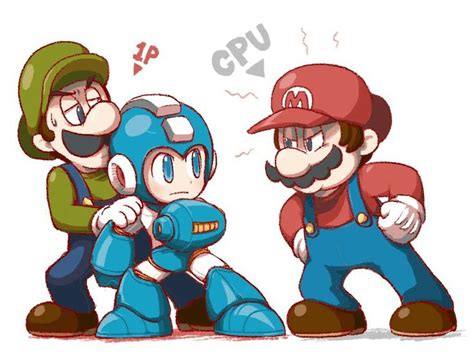 Mario Bros And Mega Man Nintendo Super Smash Bros Smash Bros Super