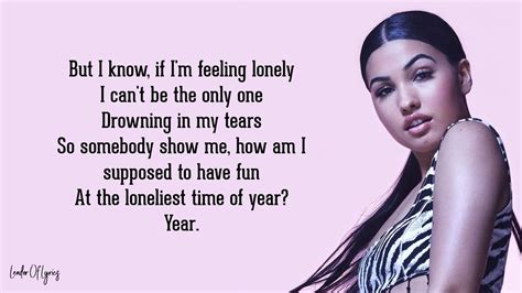 Mabel Loneliest Time Of Year Lyrics Youtube