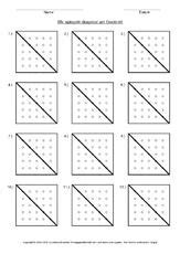 Geobretter vorlagen und aufgaben für die grundschule. Geobrett Vorlage diagonal 1.pdf | Mathe, Geometrie ...