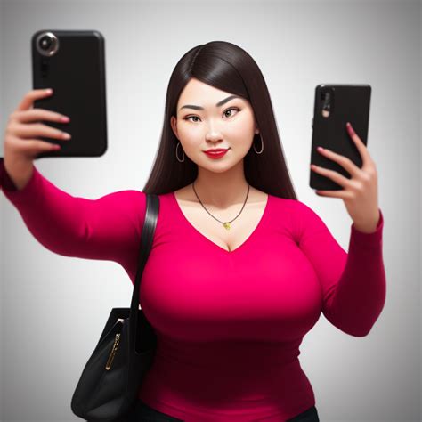 Generator Seni Ai Dari Teks A Woman With Big Breast Taking A Selfie