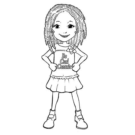 Curly Hair Coloring Pages At Free Printable