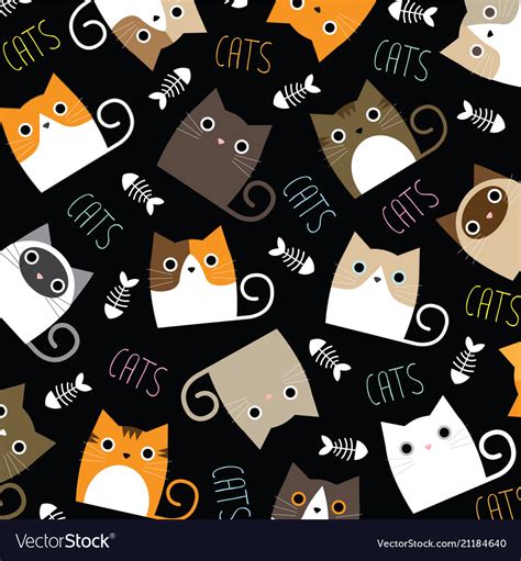 Scary photos planets wallpaper felix the cats cartoon dog creepypasta cartoon wallpaper demons foto e video kendall. Cute cats wallpaper Royalty Free Vector Image - VectorStock