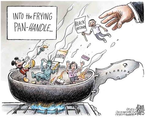 Political Cartoon On Ron Desantis Flailing By Adam Zyglis The