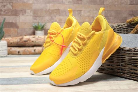 Women Nike Air Max 270 Bright Yellow Mango Women Sport Sneakers