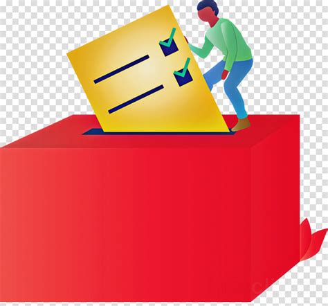 Vote Election Day Clipart Paper Box Play Transparent Clip Art