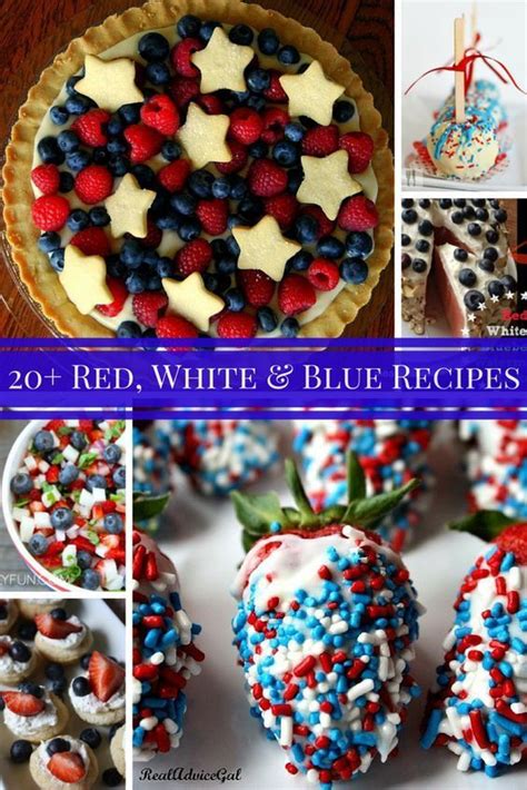 20 Red White And Blue Recipes Holiday Party Foods Dessert Recipes