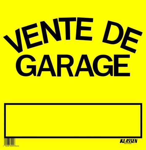 Panneaux Vente De Garage 1190210