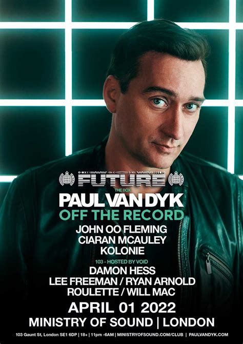 Future Presents Paul Van Dyk Off The Record