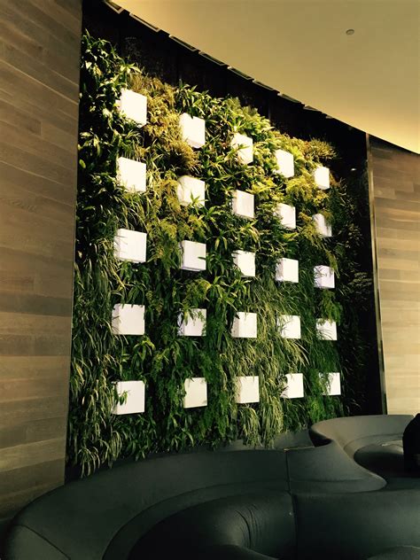 Photo 1 Green Wall In An Office Building Brings The Outside In And