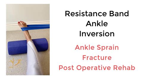 Ankle Inversion Resistance Band Foot And Ankle Strengthening Exercise