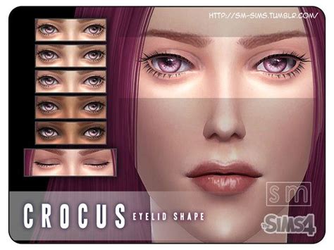 Crocus Eyelid Shape By Screaming Mustard At Tsr Sims 4 Updates