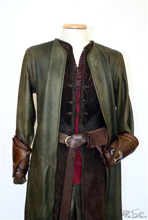 Aragorn Strider Costume Lord Of The Rings Larp Cosplay Volto Nero