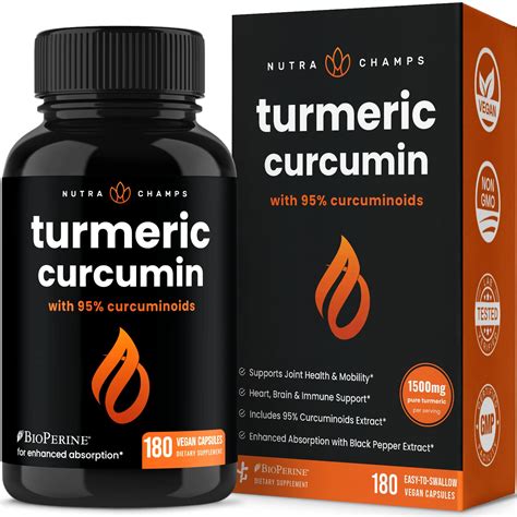 Buy Turmeric Curcumin With Black Pepper Extract 1500mg 95