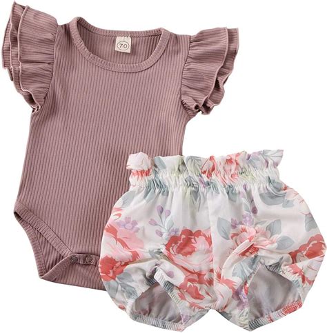 conjunto de 2 peças de roupa de verão para bebês recém nascidos roupas de verão manga curta