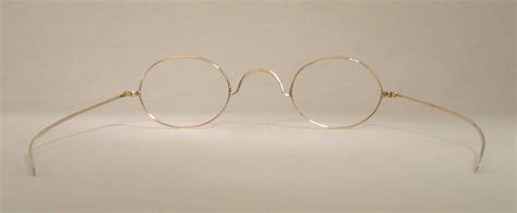 optometrist attic gold wire rim oval antique eyeglasses