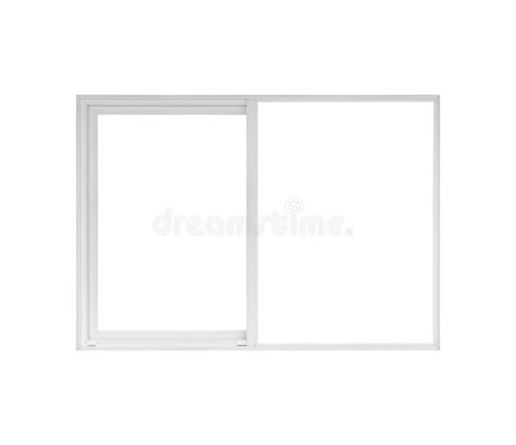 Real Modern House Window Frame Isolated On White Background Stock Image