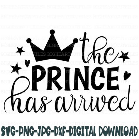The Prince Has Arrived Svg Png  Dxf Prince Svg Prince Crown