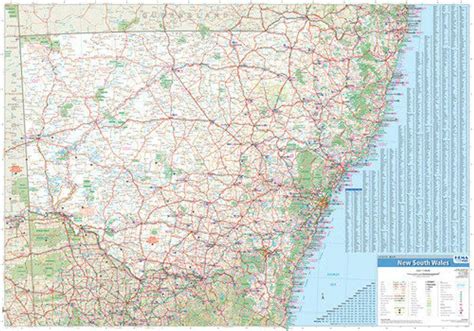 Large Detailed Map Of Nsw