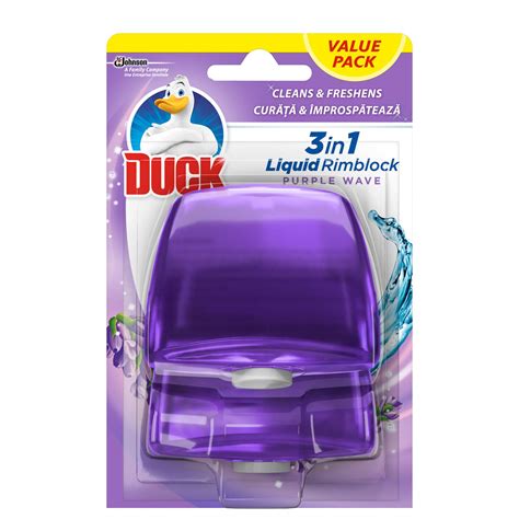 buy ducktoilet liquid rim block refill duo 3in1 toilet cleaner purple wave 55 ml pack of 12