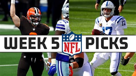 Nfl Week 5 2020 Picks Straight Up And Against The Spread Youtube