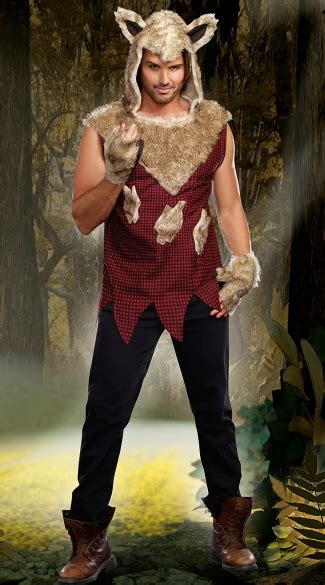 Mens Sexy Bad Wolf Costume Wolf Costume For Men Furry Costumes For Men