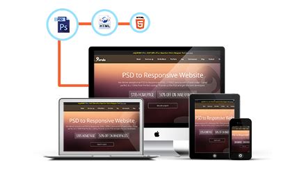 PSD to Responsive HTML / HTML5 & Responsive Web Design ...