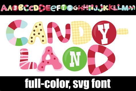Printable Candyland Font