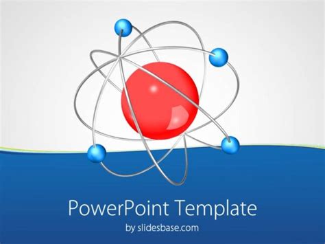 3d Atom Powerpoint Template Slidesbase