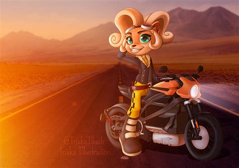 Biker Coco Crash Bandicoot By Trixks On Newgrounds