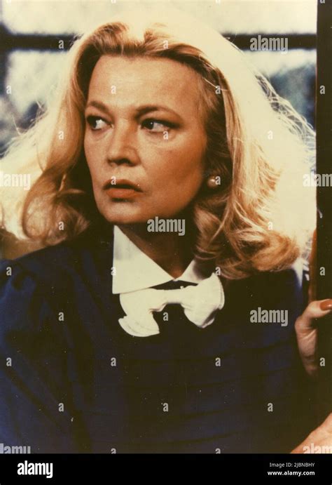 American Actress Gena Rowlands In The Movie Love Streams Usa 1984