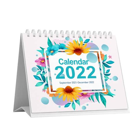 Buy Nmsl Desk Calendar 2021 2022 Standing Flap Calendar From September