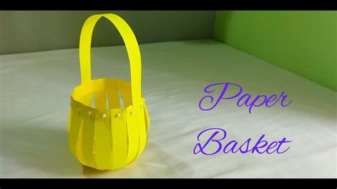Diy How To Make Easy Paper Basket Paper Basket Origami Paper Crafts