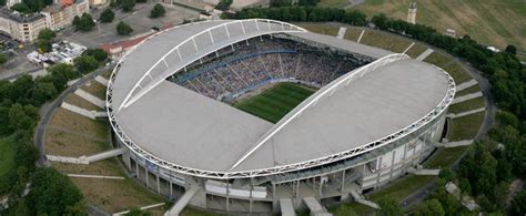 The red bull arena is a football stadium in leipzig, germany. Red Bull Arena - Stadt Leipzig