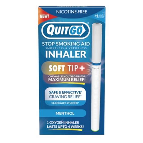 Quitgo Soft Tip Menthol Inhaler Stop Smoking Aid 1 Ct Frys Food Stores