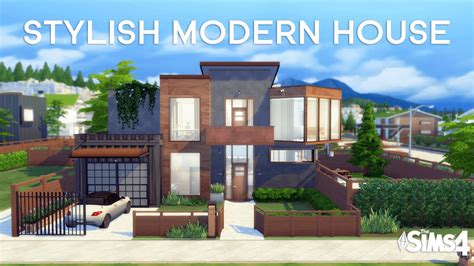 Modern House Build No Cc The Sims 4 Stop Motion Build With Short