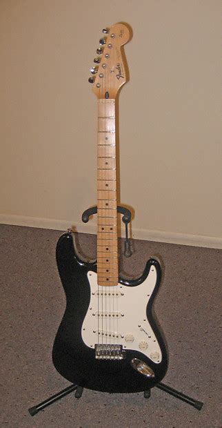 1994 Fender Stratocaster Black Label Mim Strat With Usa Reverb