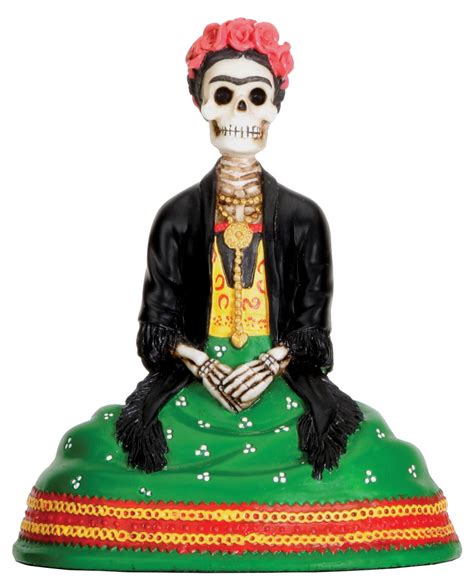 Skeleton Frida Kahlo Mexican Painter Day Of The Dead Dia De Los Muertos