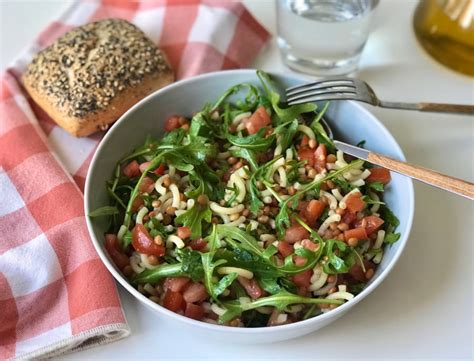 Ensalada De Lentejas Y Pasta Receta Ekilu