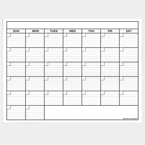 Large Printable Daily Schedule Template Calendar Inspiration Design